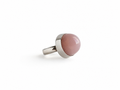 Anillo de Plata y Cuarzo Rosa Modelo Alba9