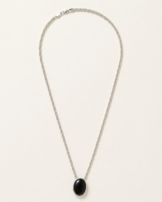Collar Umbral — Hematita y Plata .925