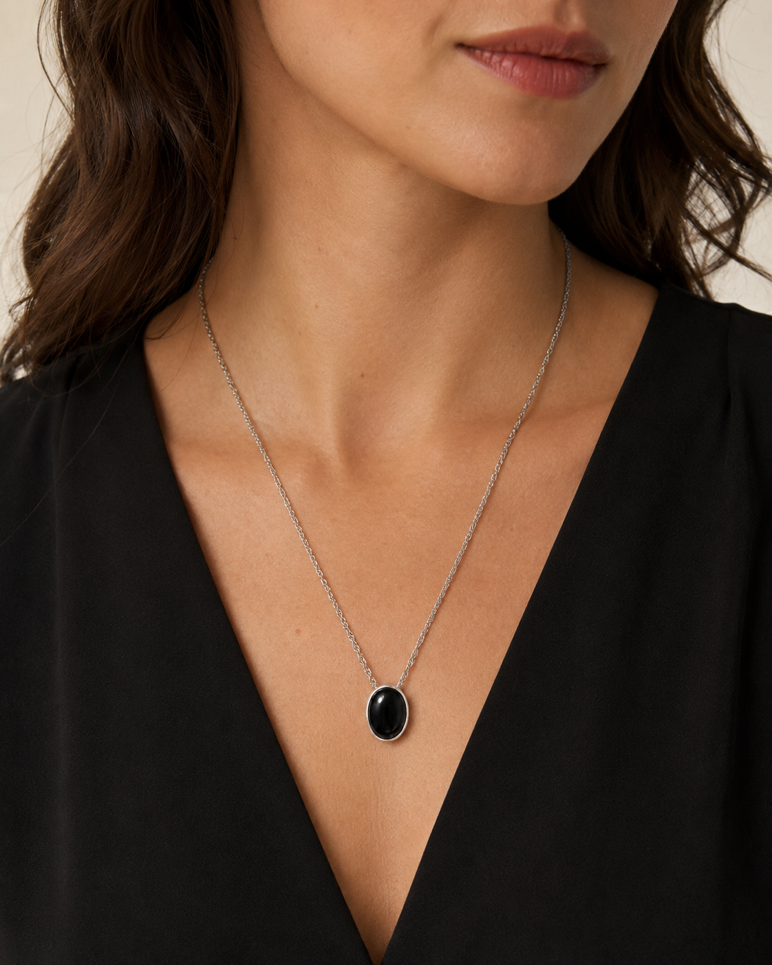 Collar Umbral — Hematita y Plata .925