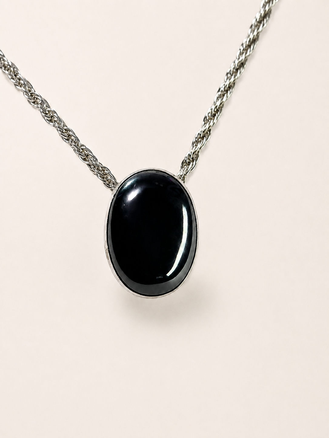 Collar Umbral — Hematita y Plata .925